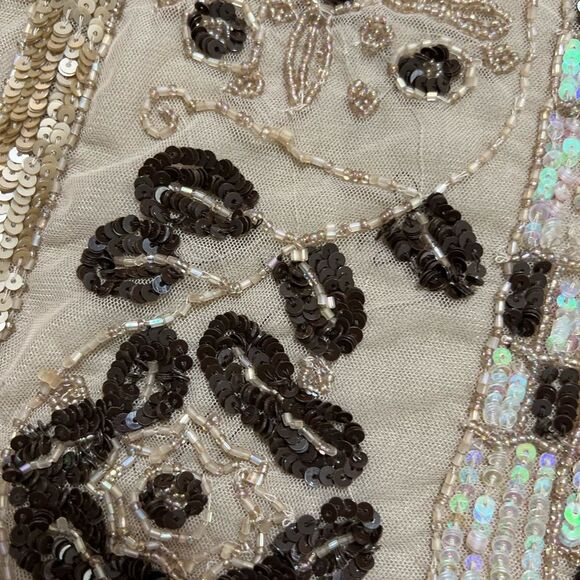 ANDERSEN & Lauth~Hand BEADED Tank Top Designer Iridescent Sequins Beads small - Picture 16 of 16